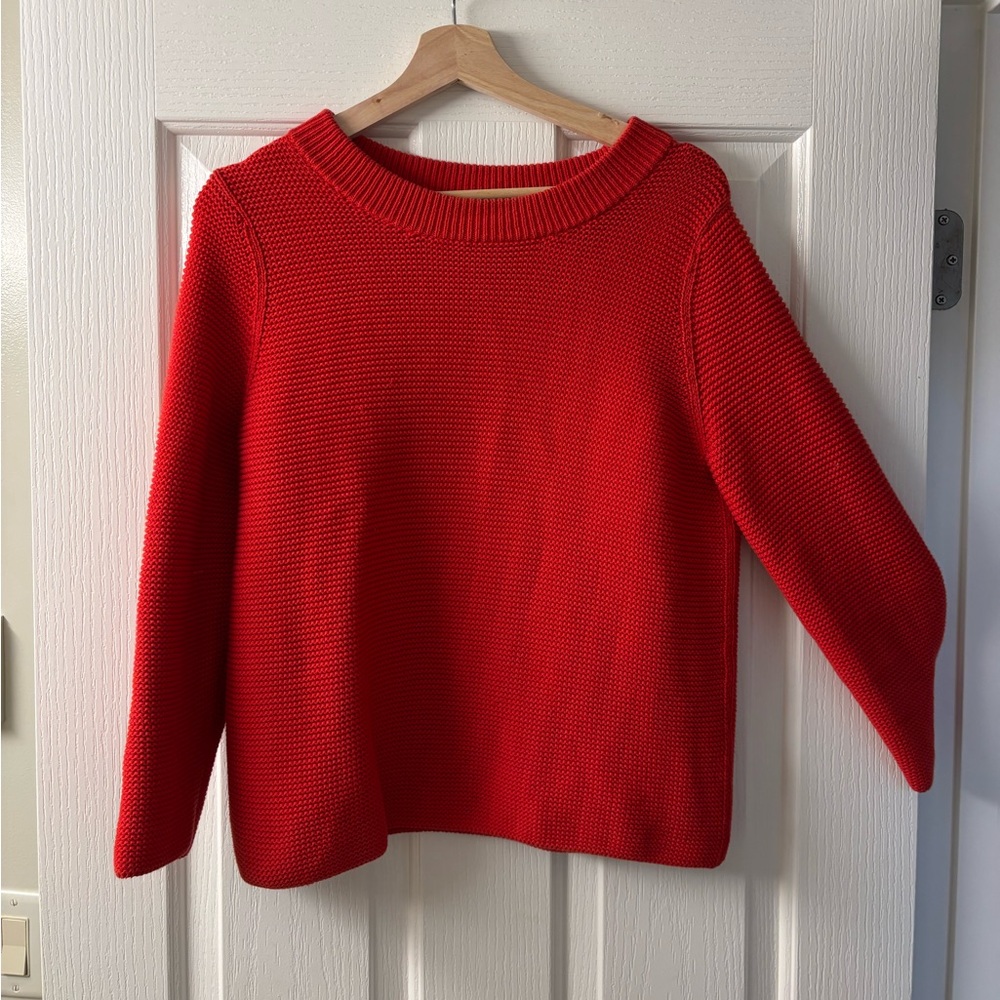 COS red sweater slim fit